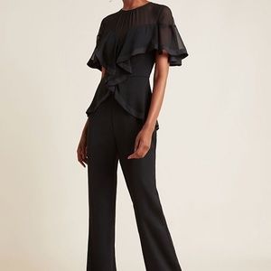 Anthropologie Harlyn Amaris Flutter-Sleeved Jumpsuit